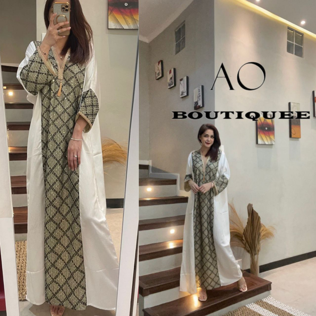 AO BOUTIQUEE - KAFTAN HAMDE/kaftan import/kaftan ori/kaftan premium/ kaftan lebaran/kaftan mewah/kaf