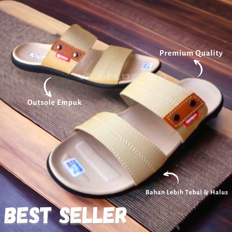 Sandal Slide Pria Sandal Slop Pria Casual (Selop Polos)