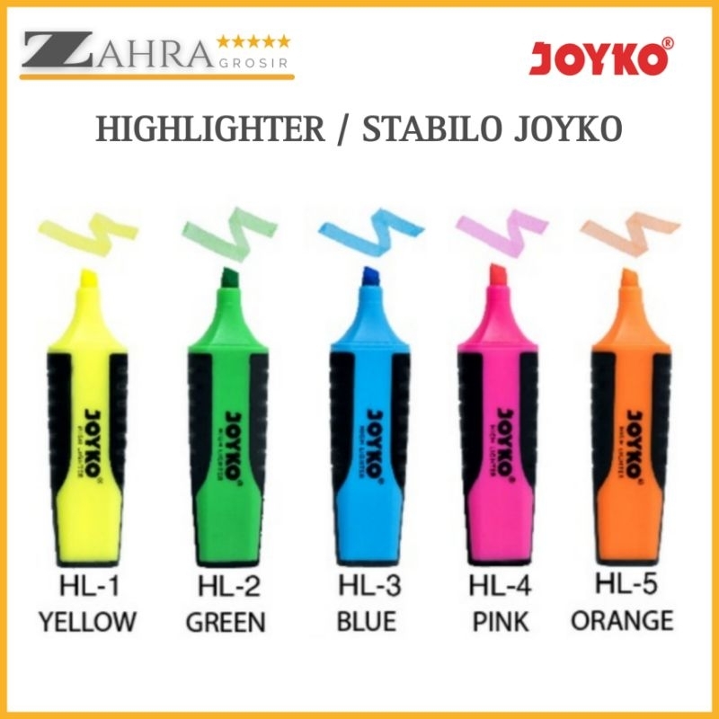 

Highlighter Stabilo Penanda Joyko Original