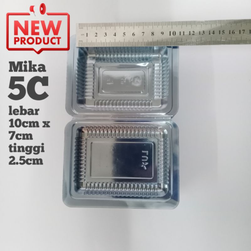 mika plastik 5c isi 100 , mika klepon , mika kue , mika roti , mika kotak kecil