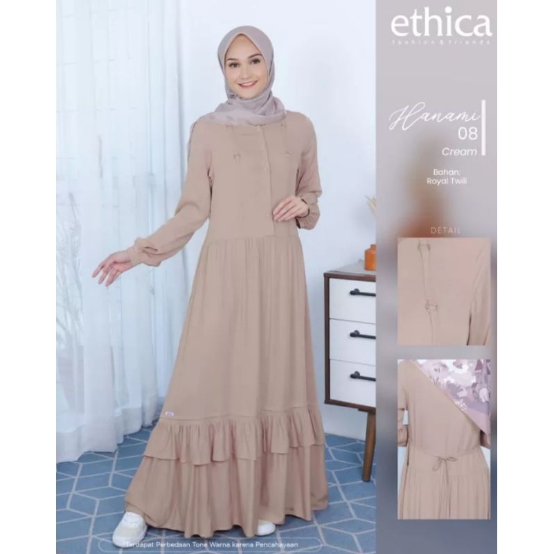 gamis ethica hanami 08/ hanami 08 cream by ethica
