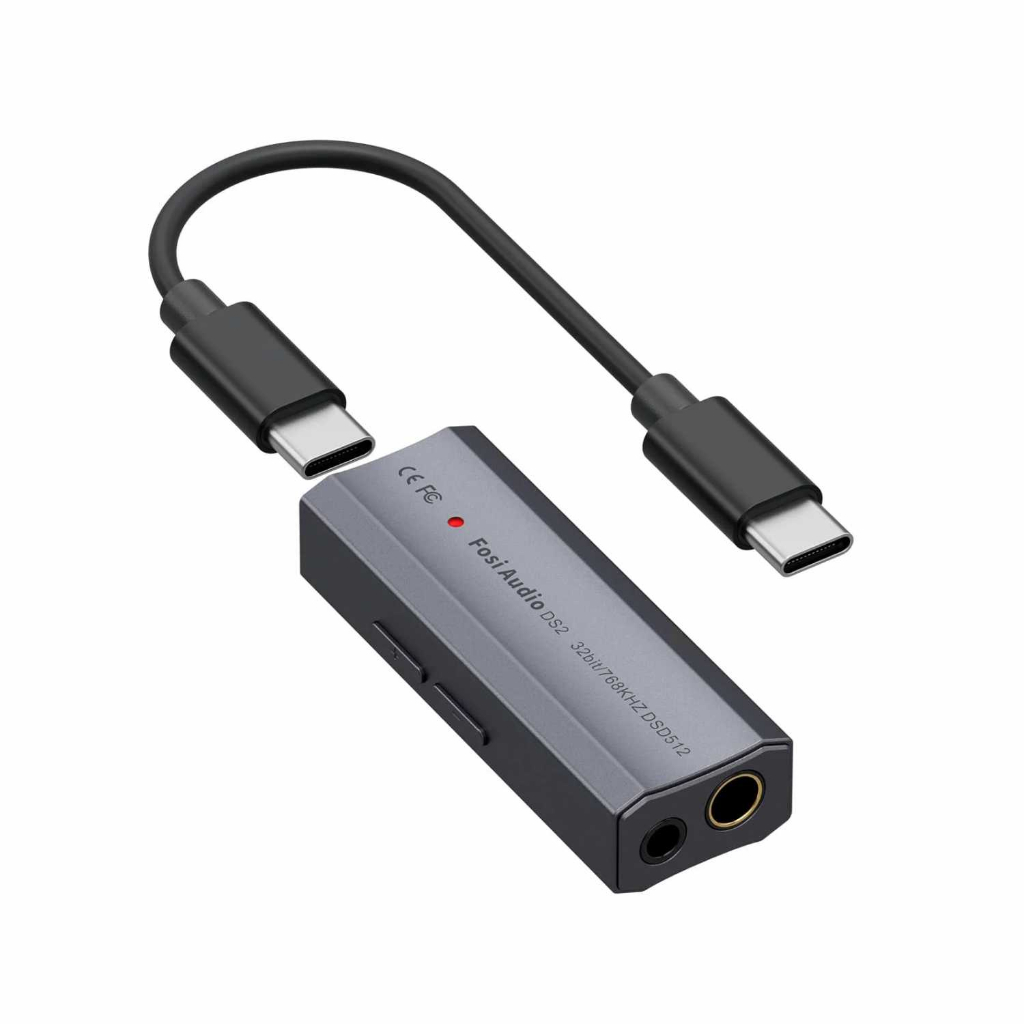 Fosi Audio Mini USB DAC Amplifier Headphone Output Splitter 3.5mm/4mm - DS2