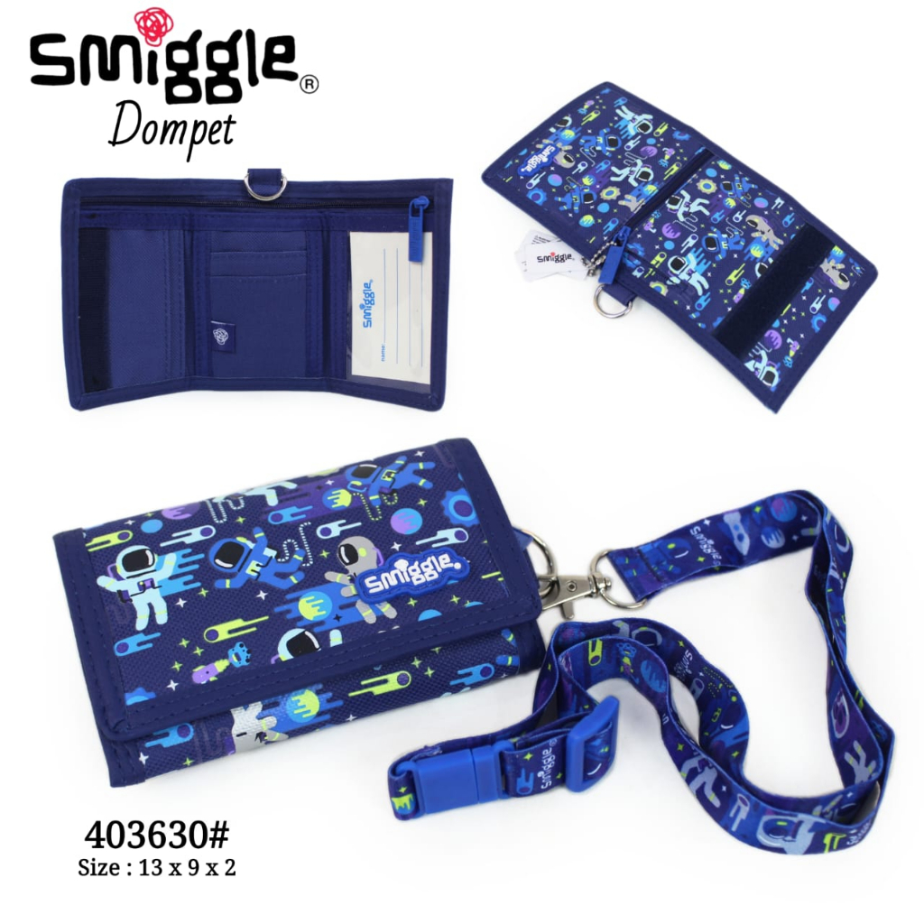 Smiggle Wallet Dompet Anak lanyard