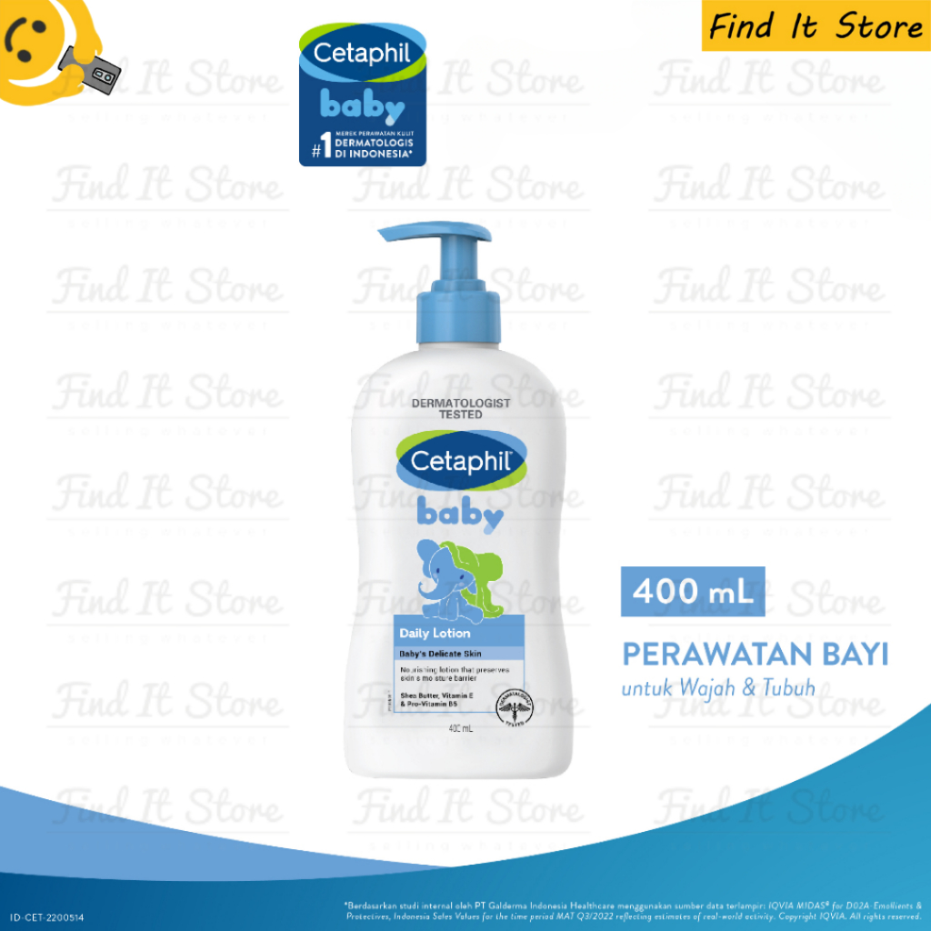 Cetaphil Baby Daily Lotion with Shea Butter Face &amp; Body - 400ml