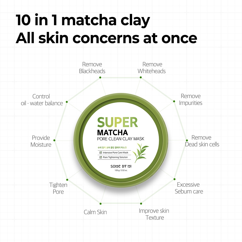 SOME BY MI Super Matcha Pore Clean Clay Mask 100gr