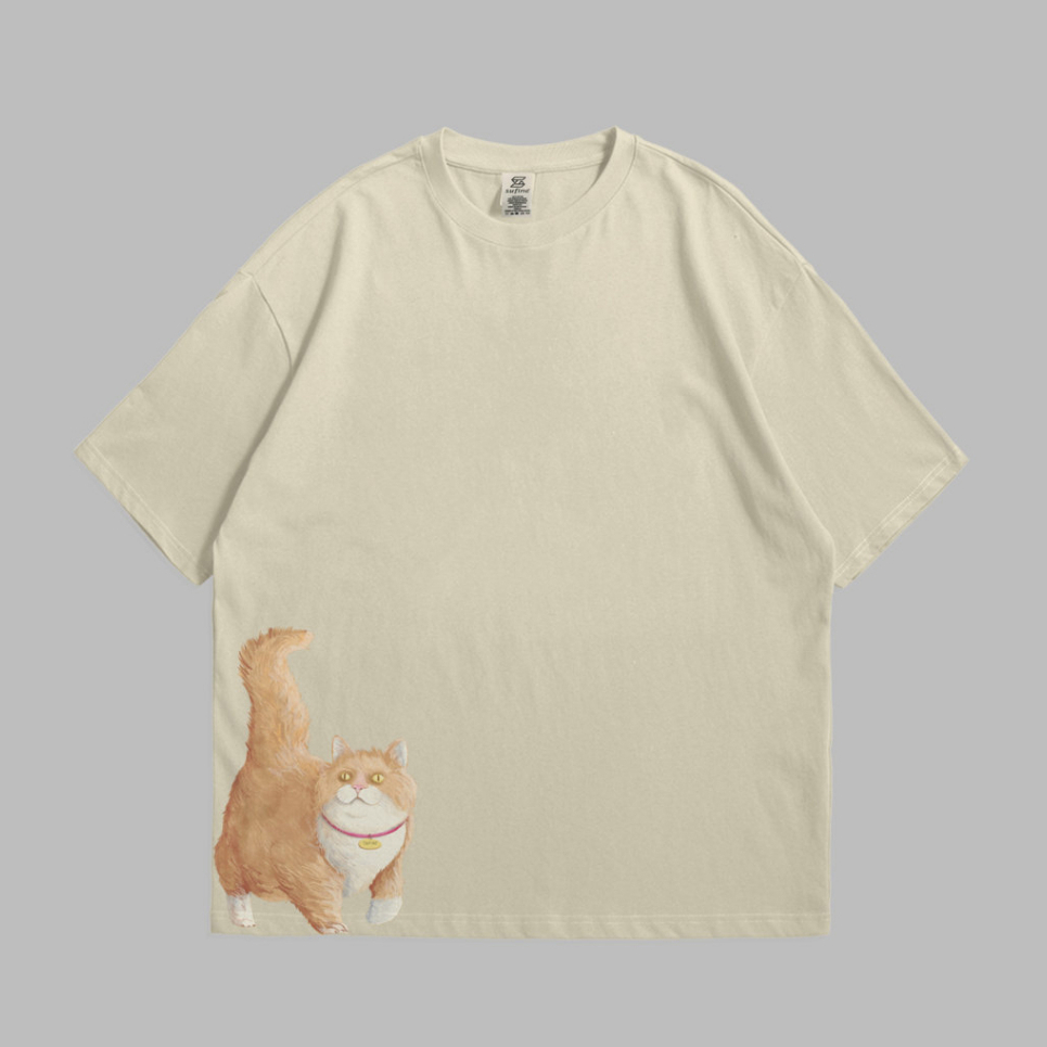 Sufine Cotton Oversized Tshirt Cat 18- Kaos Oversized