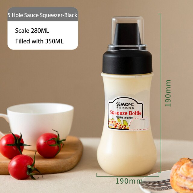 Botol Saus Botol Minyak Botol Kecap Botol Mayonaise Saos Portable Bahan Plastik PP silikon