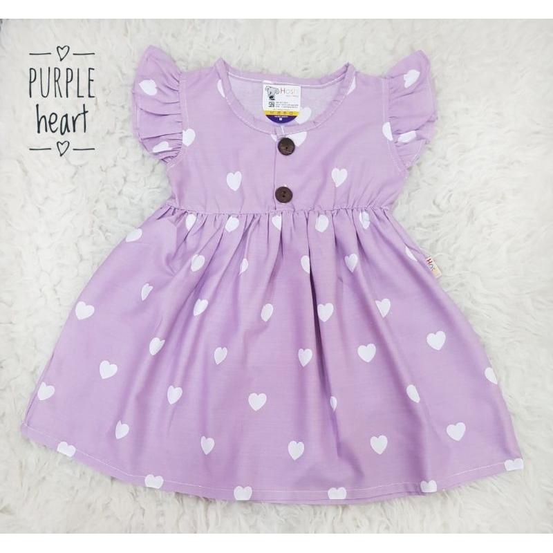 Dress Kancing Depan Bayi Dress Katun Bayi