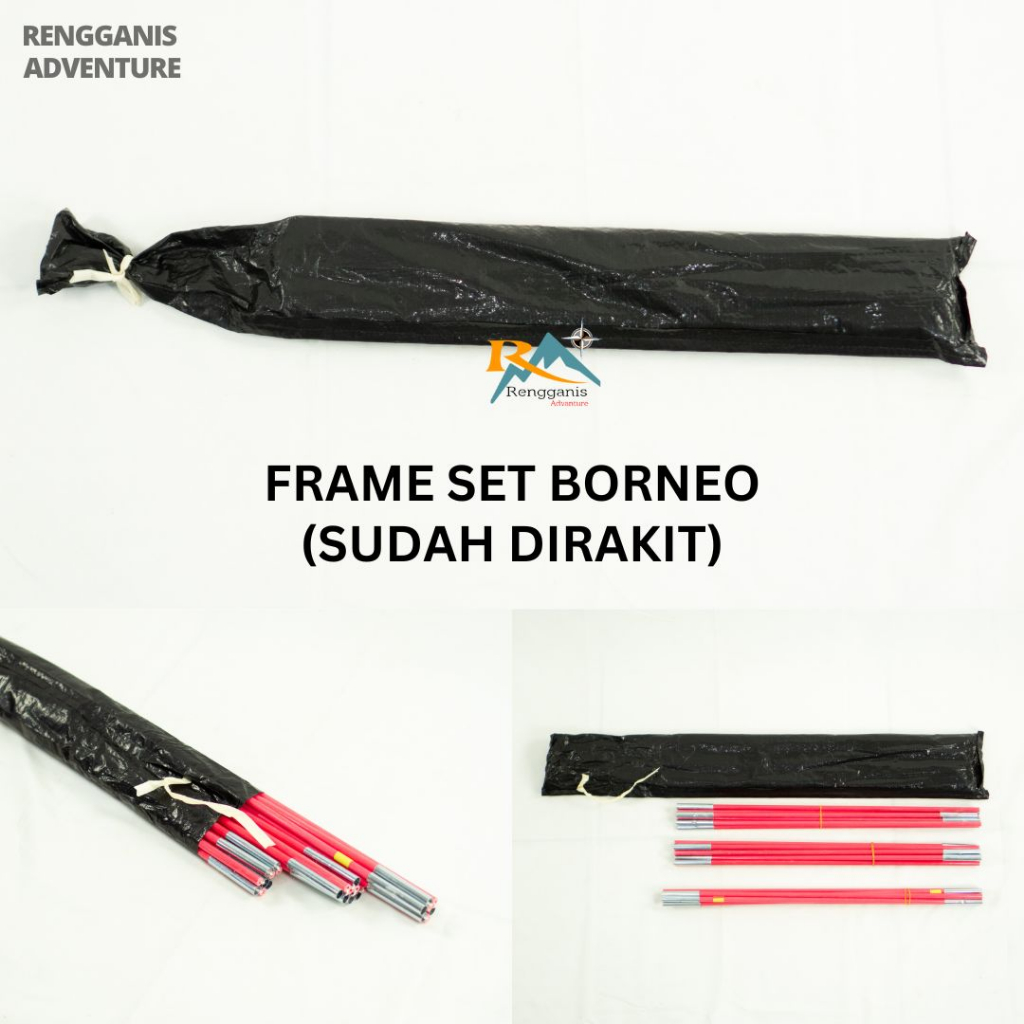 Frame Set Borneo 4 Frame Tenda Fiberglass 1 Set Frame Java 4 Pro