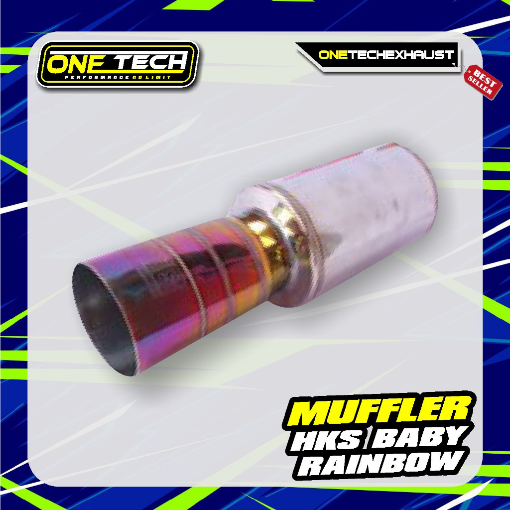 Knalpot HKS Baby Rainbow Las Cacing High Quality Muffler Berkualitas HKS