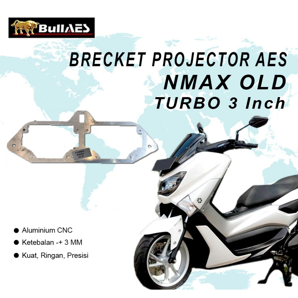 Brecket Retrofit Projector TURBO 3 Inch Segala Motor