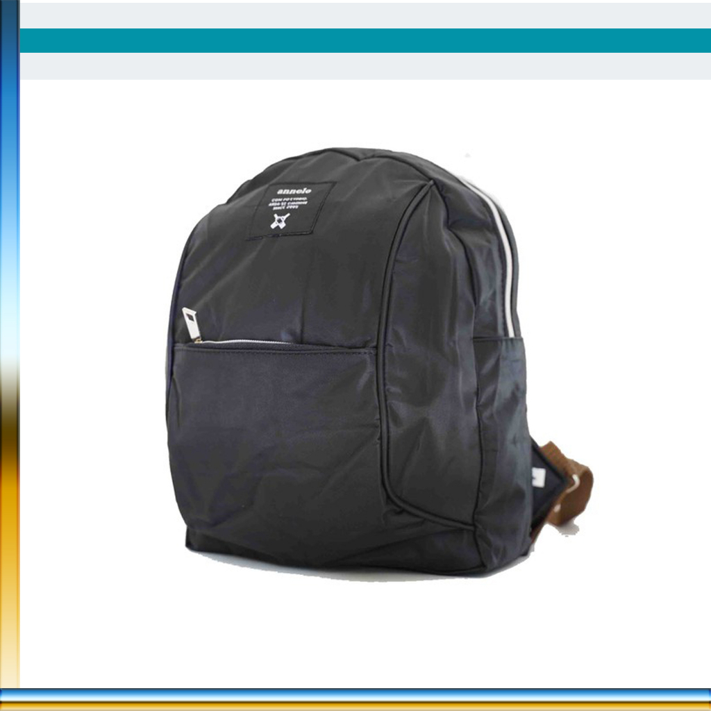 DNK12 - TAS RANSEL PUNGGUNG PRIA WANITA ANNELO SMALL STYLISH BACKPACK BAHAN LONGCHAMP