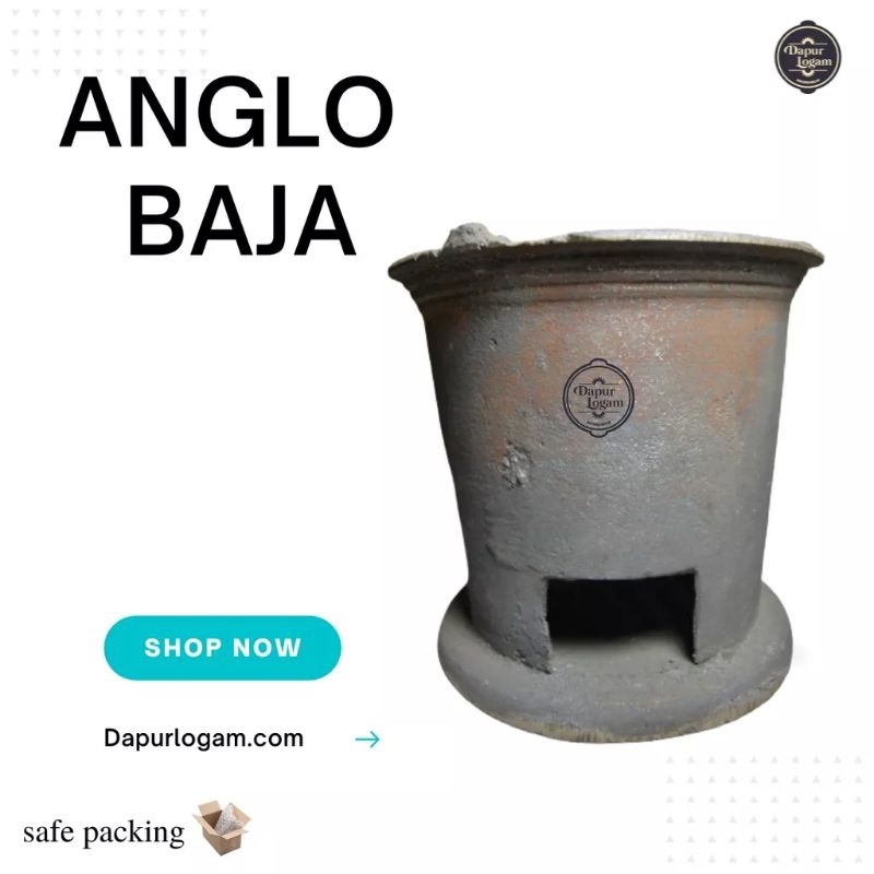 ANGLO BESI TUNGKU BESI BAJA COR 30 28 26 CM