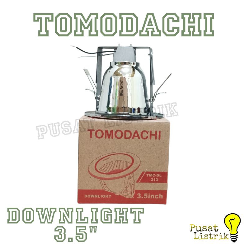 Downlight 3,5&quot; Inch Chrome Tomodachi Rumah Lampu 3.5in TMC-DL213 Bagus