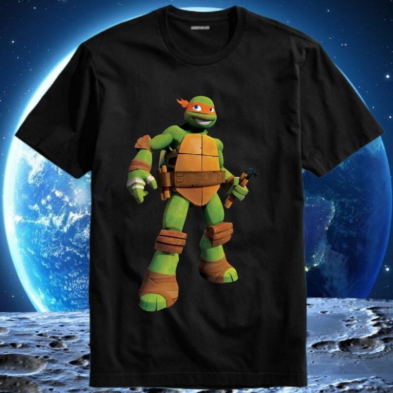 Kaos Baju Tshirt Pria Laki Cowok Cewek Perempuan Unisex Anak Kids Kura Kura Kura-kura Ninja Turtle T