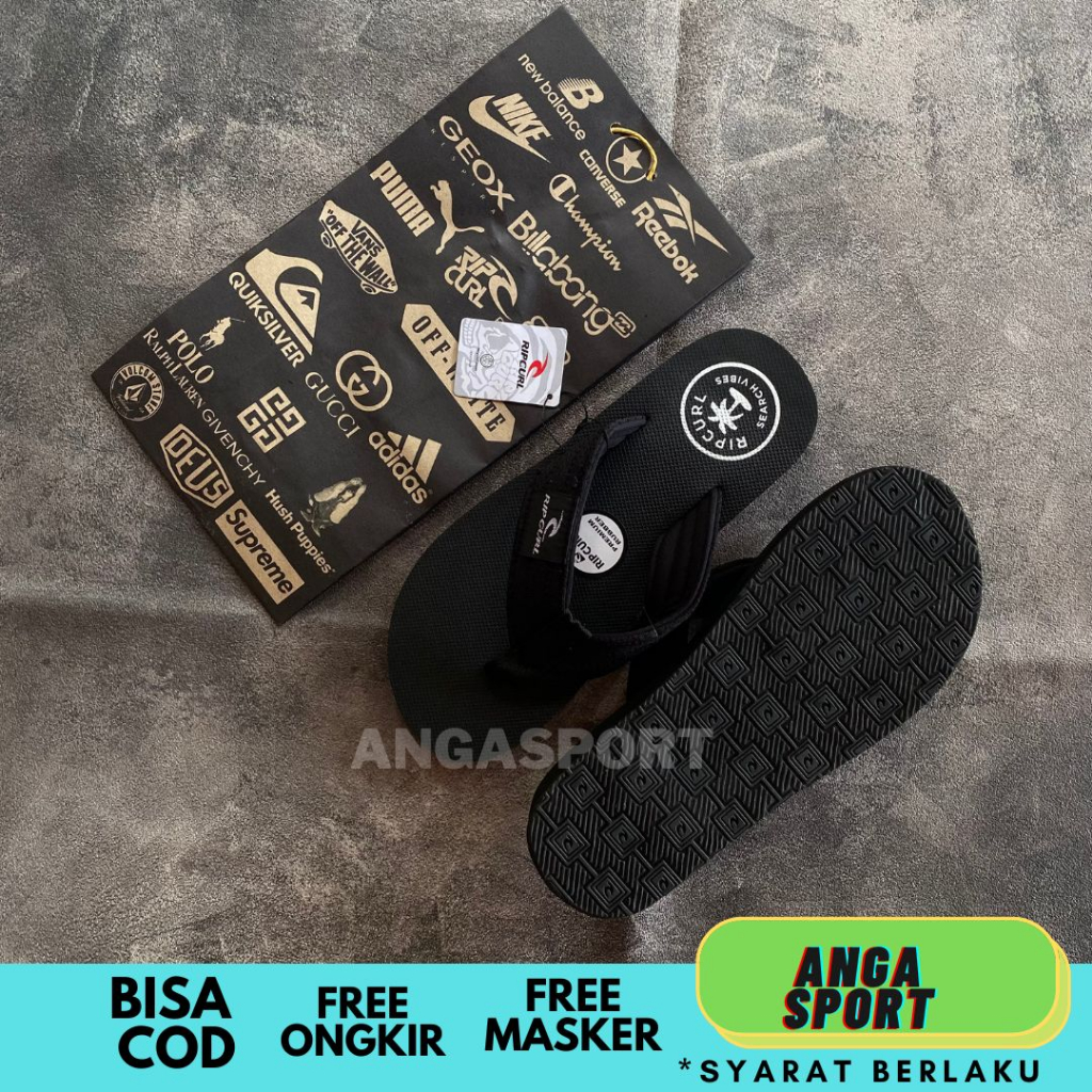 SANDAL PRIA JEPIT RIPCURL MOTIF LOGO BULAT CASUAL UNISEX ORIGINAL / SANDAL JEPIT KEKINIAN TERBARU / SENDAL SURFING JEPIT / SANDAL DISTRO MURAH / SANDAL SANTAI