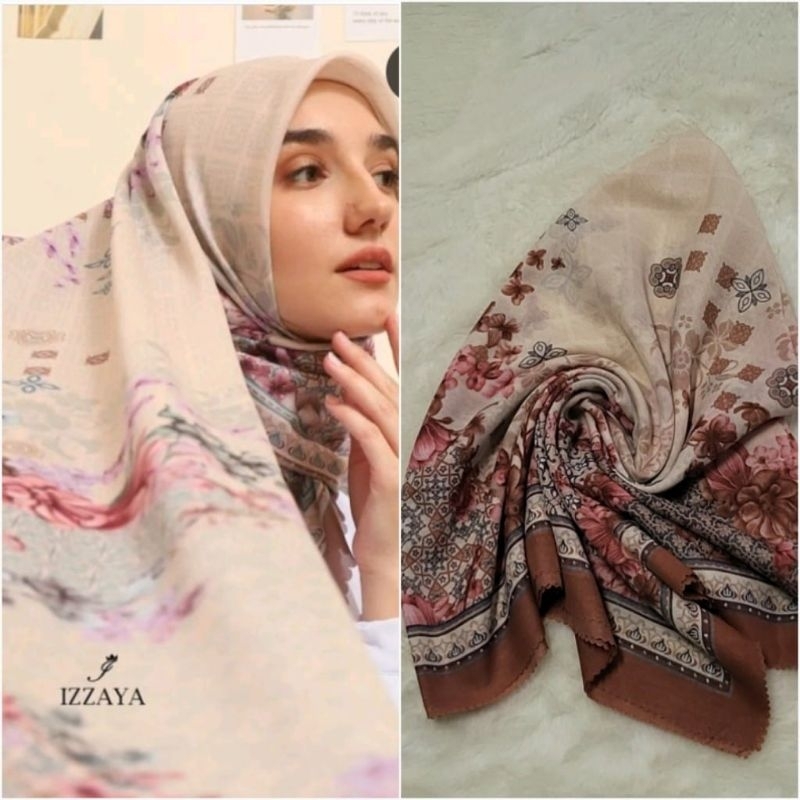 HIJAB SEGI EMPAT MOTIF//HIJAB SEGI EMPAT MOTIF BAHAN VOAL//HIJAB DENAI MOTIF