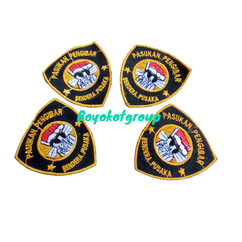 badge logo paskibra pasukan pengibar bendera pusaka paskib full bordir/biasa BIJIAN