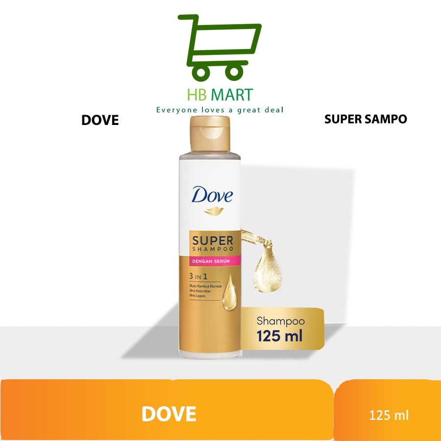 Dove 3 in 1 Super Shampoo Serum 125ml