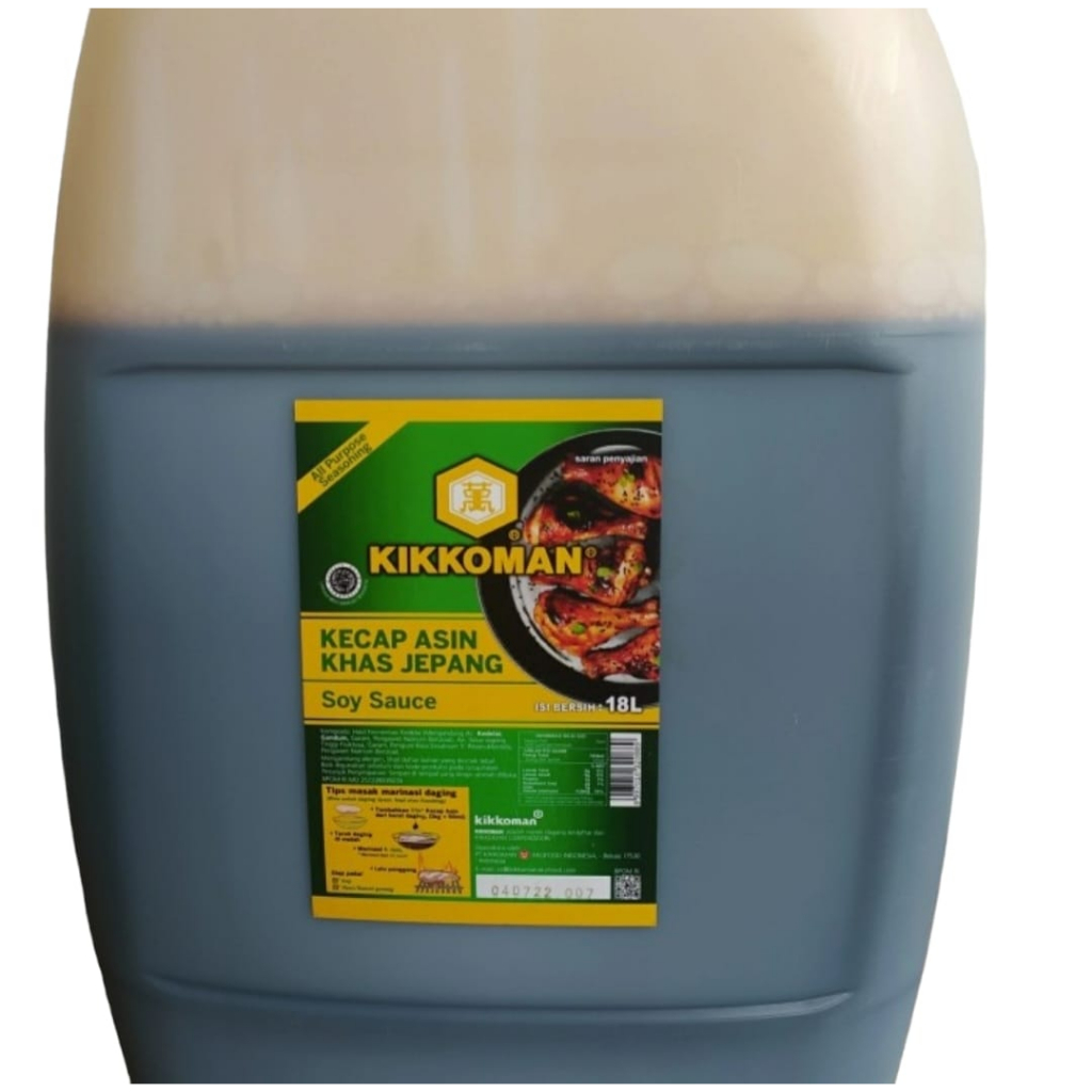 

KIKKOMAN HALAL kecap asin jepang jerigen 18 Liter