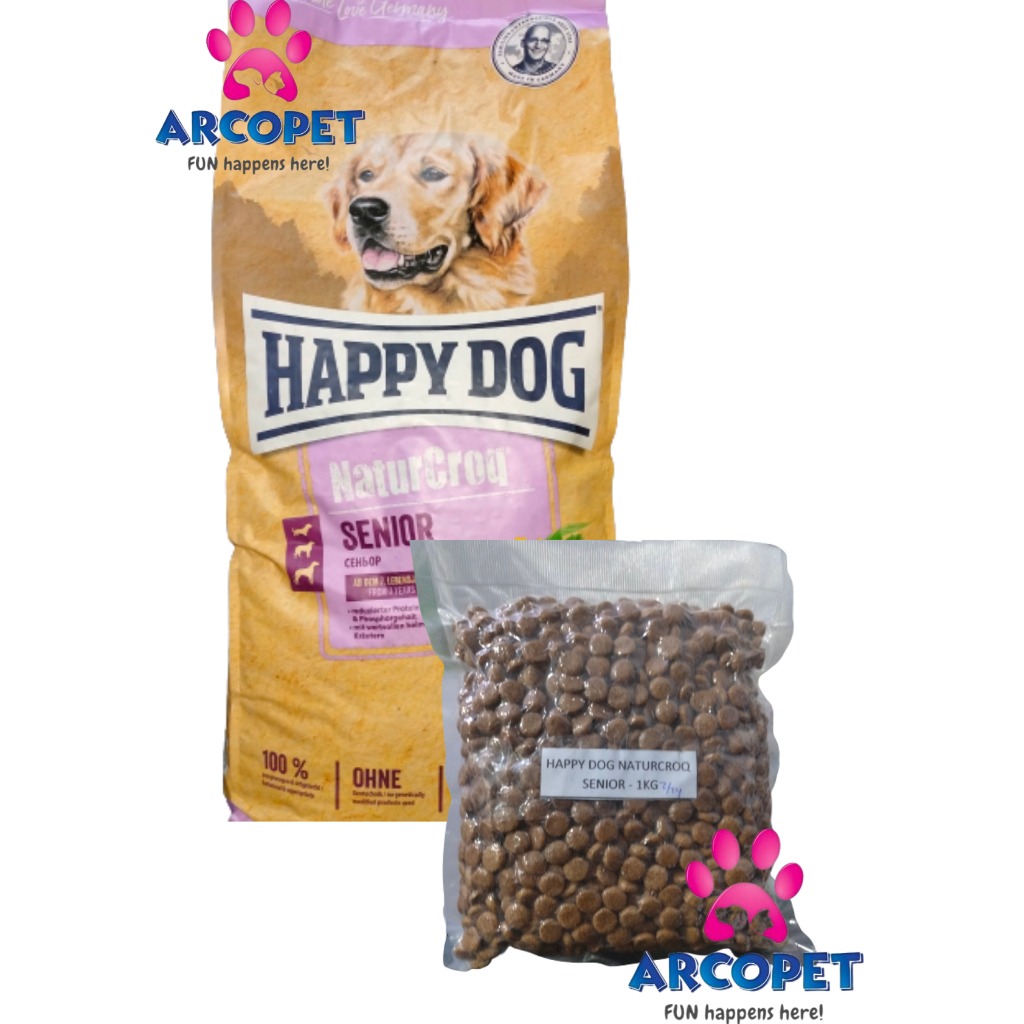 

23bagusmenshop - Happy Dog NaturCroq Senior 1kg Repack Makanan Anjing Lansia Premium
