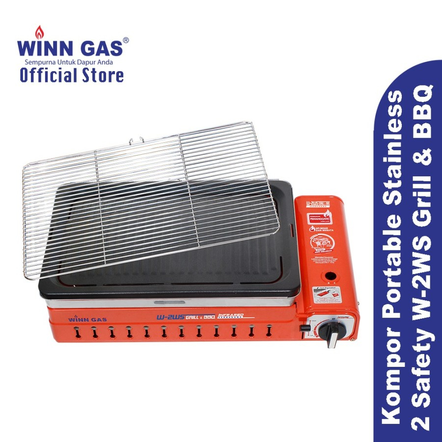 Winn Gas Kompor Gas Portable Panggangan 2WS Griller &amp; BBQ Portable