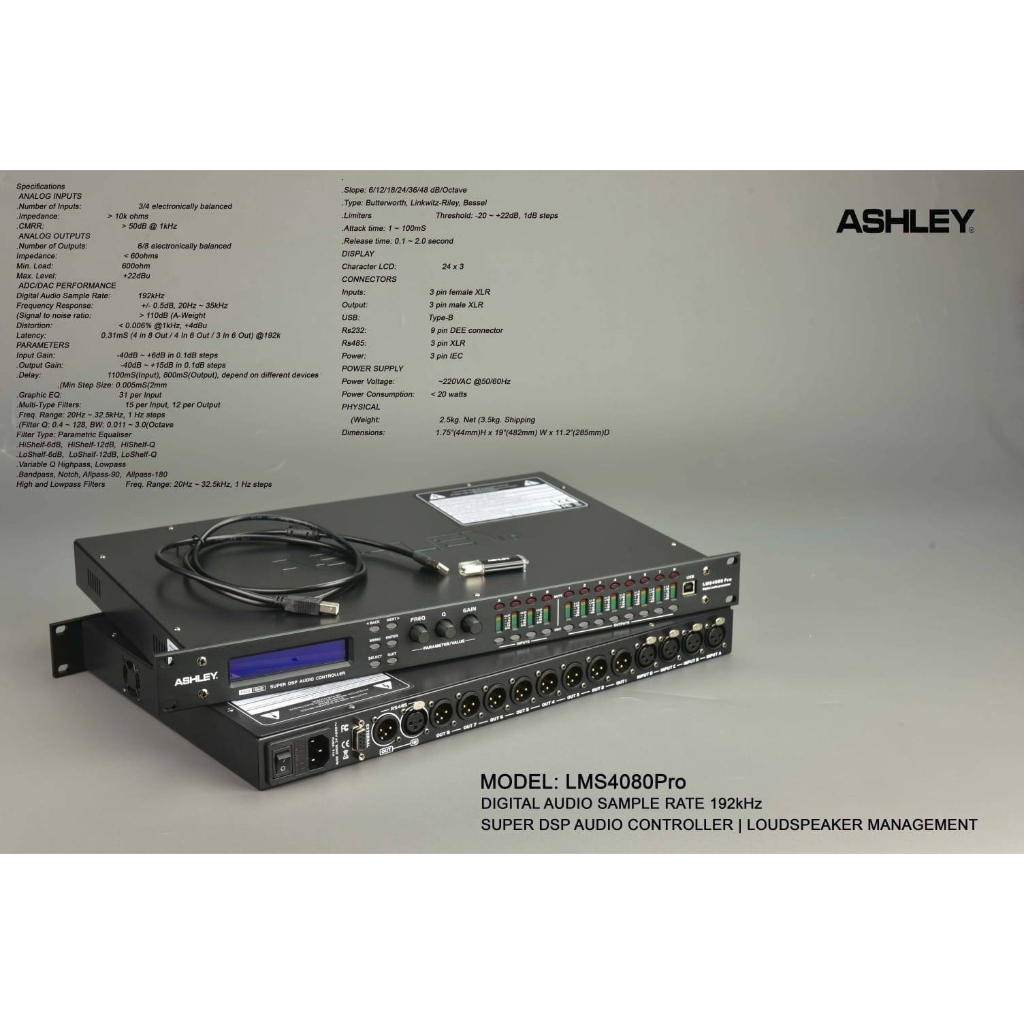 MANAGEMENT ASHLEY LMS4080PRO LMS4080 PRO LMS 4080 PRO