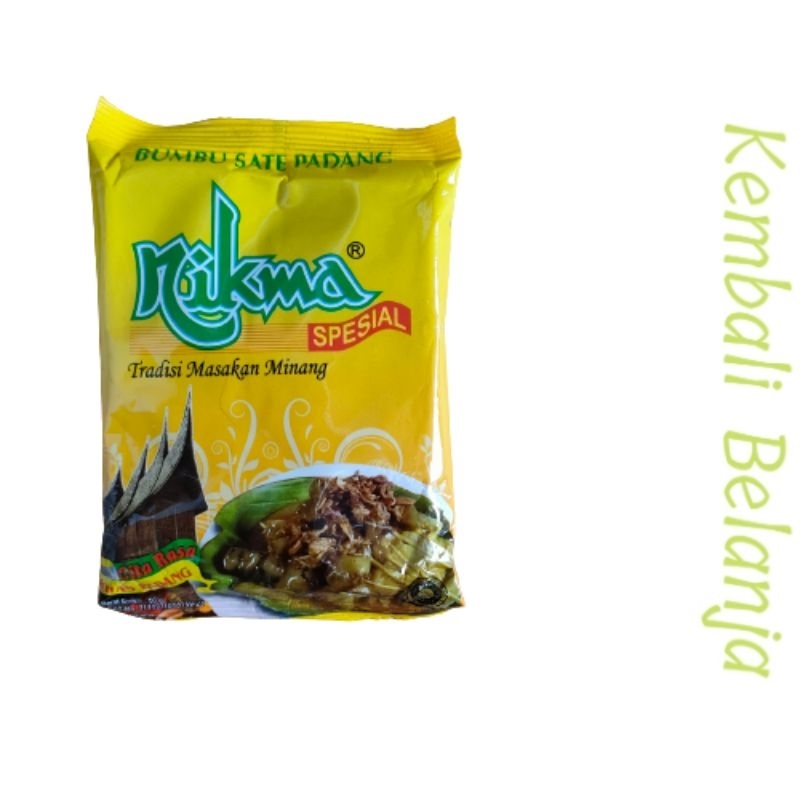 Bumbu Sate Padang 50 Gram/ Bumbu Nikma Spesial/ Tradisi Masakan Minang/ Cita Rasa Khas Padang