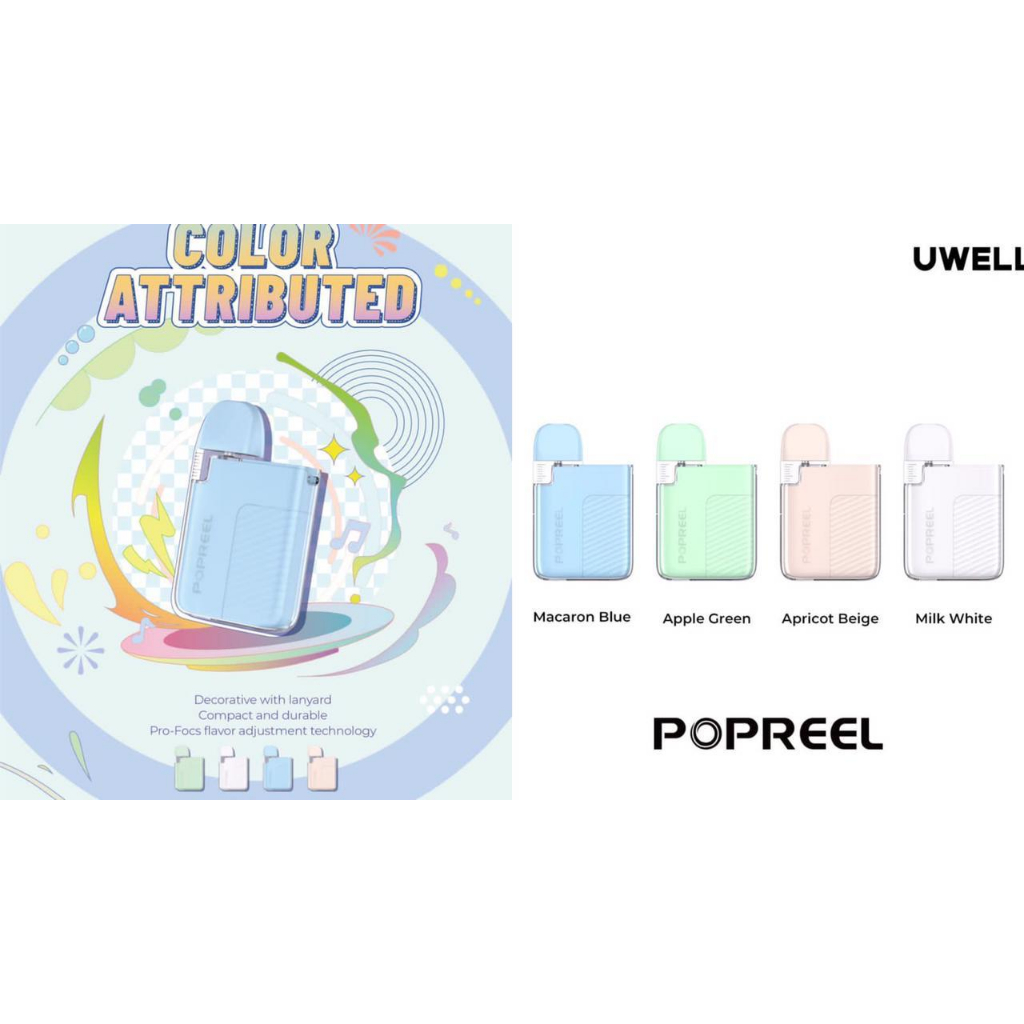 UWELL POPREEL PK1 POD KIT 520MAH 13W AUTHENTIC by UWELL POP REEL PK 1