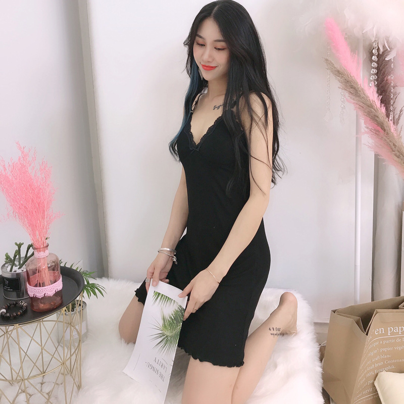 Wanita Import Lingerie Dress piyama baju seksi piyama sexy wanita dress dengan cup bra Import korea sexy baju tidur loungewear baju tidur sexi