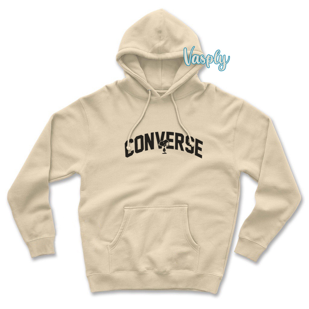 VASPLY Sweater Hoodie Pria Wanita Oversize ConverseC Bahan Fleece Tebal Premium Distro