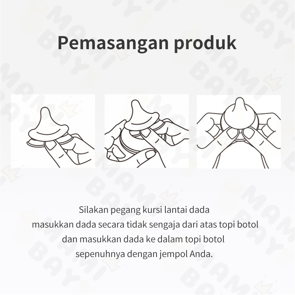 Mamibayi Dot bayi Silikon untuk botol susu 5CM BPA Free