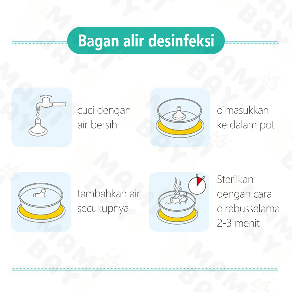 Mamibayi Silicone Nipple Dot Bulat Bayi 3.7 cm BPA Free