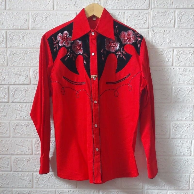 (PRELOVED) Baju/Dress Code Country Warna Merah