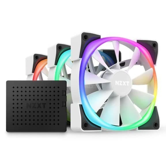 NZXT AER RGB 2 White Edition - Triple Pack 120mm / 12CM FAN CASE