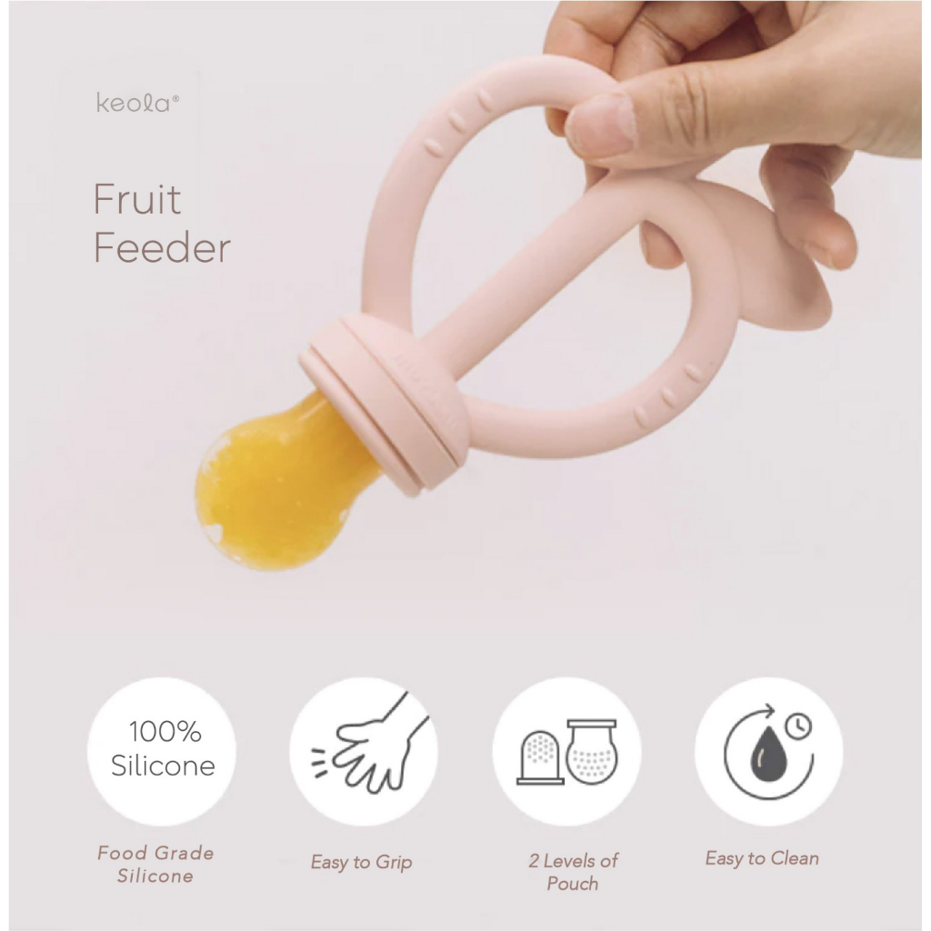 T24 - Keola Best Fruit Teether Apple Series | Fruit Feeder | Teether Premium Anak BPA Free