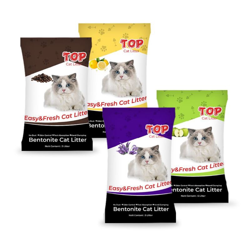 Pasir Top 10Litter all varian aroma pasir kucing gumpal