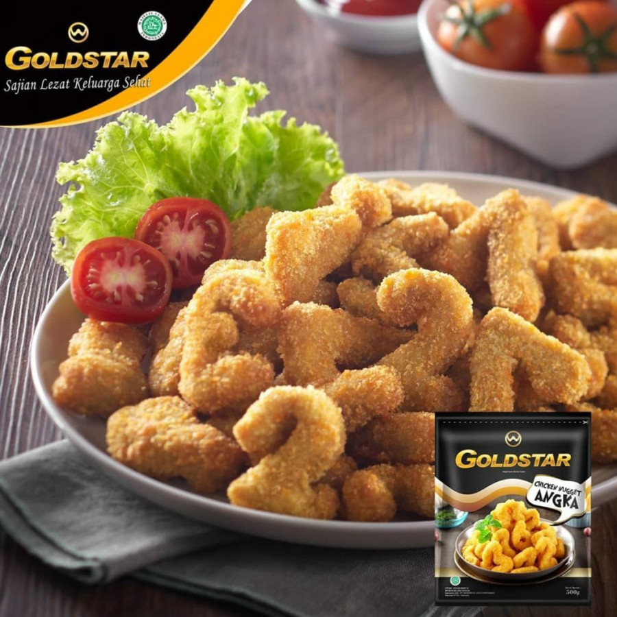 

GoldStar Chicken Nugget Angka 500 Gr