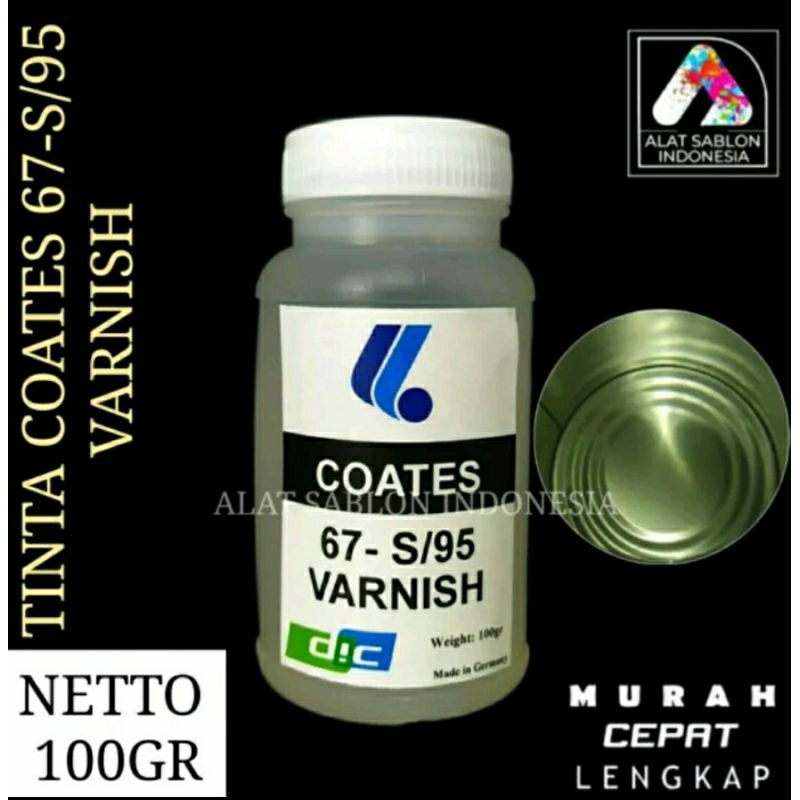 

TINTA COATES 67 - S/95 VARNISH TINTA SABLON GELAS 1 KG