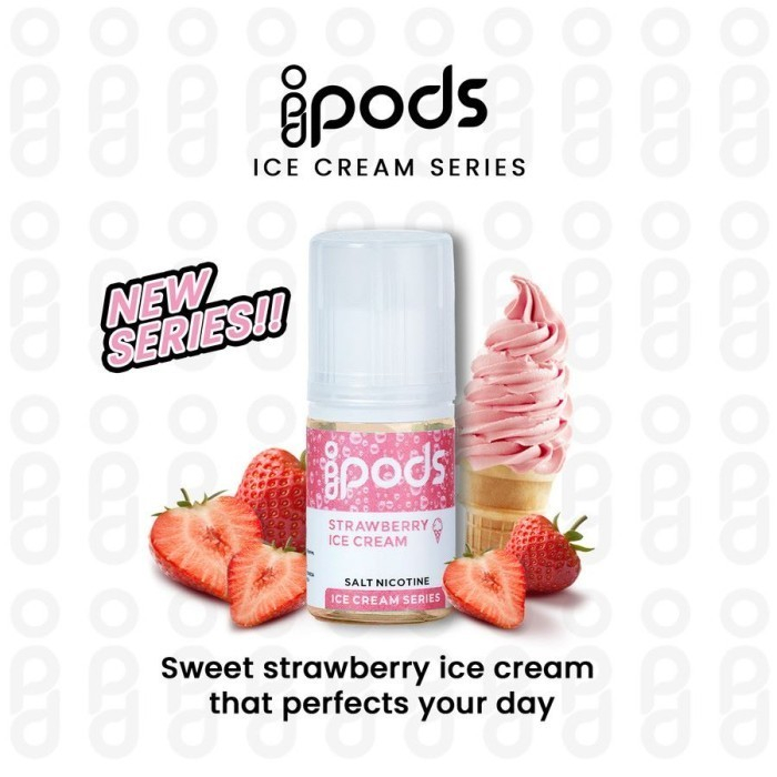 LIQUID IDPODS 30ML STRAWBERRY ICE CREAM