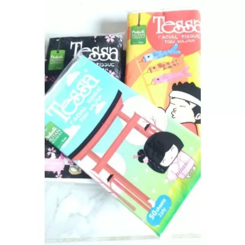 TISU WAJAH TESSA FACIAL TISSUE 50 SHEETS 2 PLY