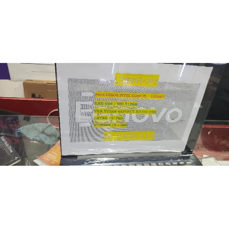 LENOVO IP3 i5 1005G1 8GB SSD 512GB MX350 2GB