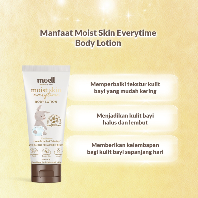 MOELL Moist Skin Everytime Body Lotion / Pelembab Kulit Bayi