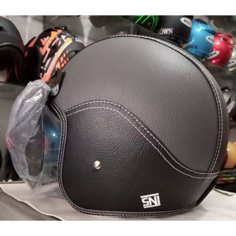 HELM MURAH,HELM HALF FACE BOGO KULIT RETRO KUALITAS BAGUS TERJAMIN UKURAN YG SANGAT BESAR DENGAN SIZ