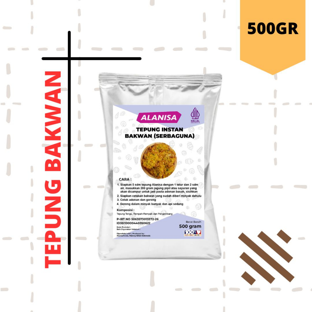 

PRAKTIS!! TEPUNG BAKWAN 500GR