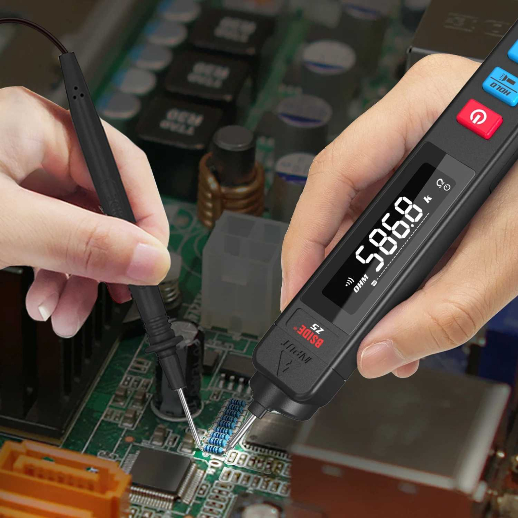 Digital Multimeter Voltage Tester Pen LCD Screen 6000 Count Multi Meter Akurat Detail Teknisi Listrik