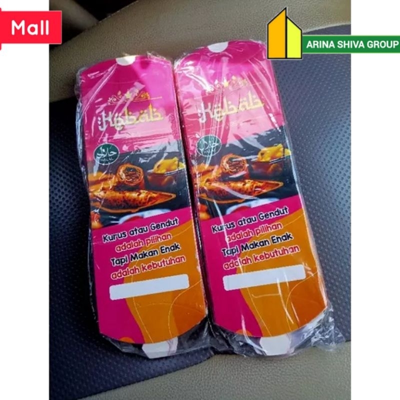 

100 LEMBAR KERTAS KEBAB TARIKAN UKURAN 25 × 9,5 CM HIGH QUALITY PAPER CRAFT TEBAL PRODUK TERBARU | KOTAK KEBAB KEKINIAN | DUS KEBAB VIRAL TIKTOK | KEMASAN KEBAB KEKINIAN | BOX KEBAB VIRAL | ARINA SHIVA GROUP 6019