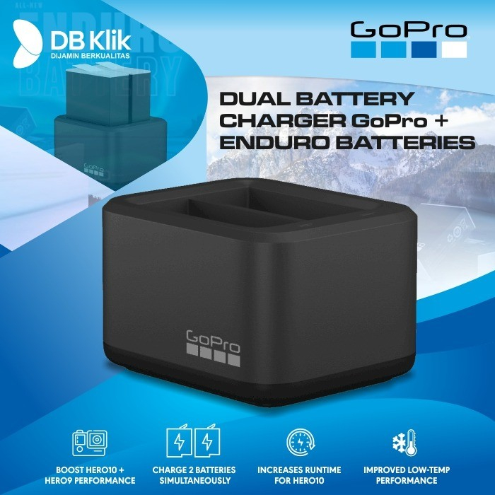 Dual Battery Charger GoPro Enduro + Battery HERO10 HERO9(ADDBD-211-AS)