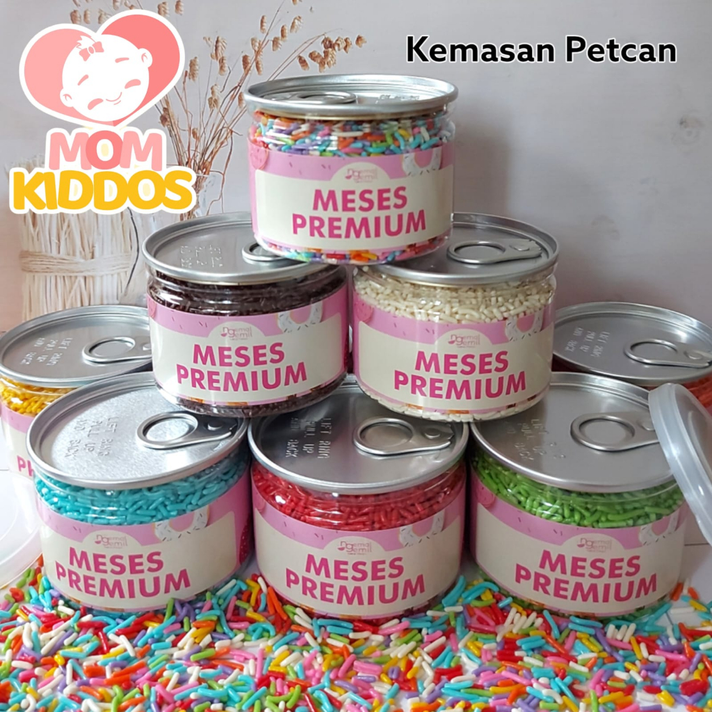 

Meses Butiran Cokelat - Sprinkle Topping Kue Premium (Kemasan PET CAN)