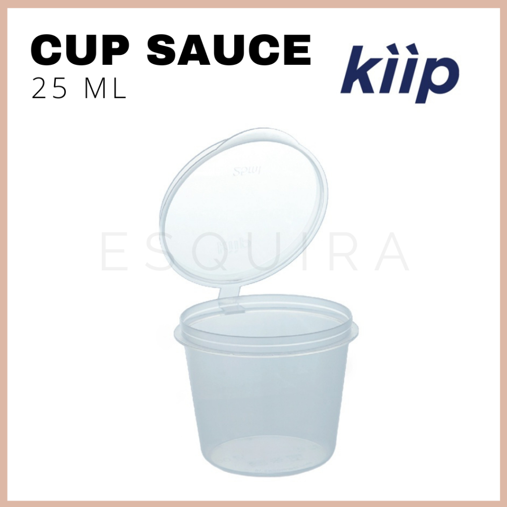 (50 pcs) Thinwall Sauce Cup / Wadah Saus Thinwall 25ML KIIPSC25ml